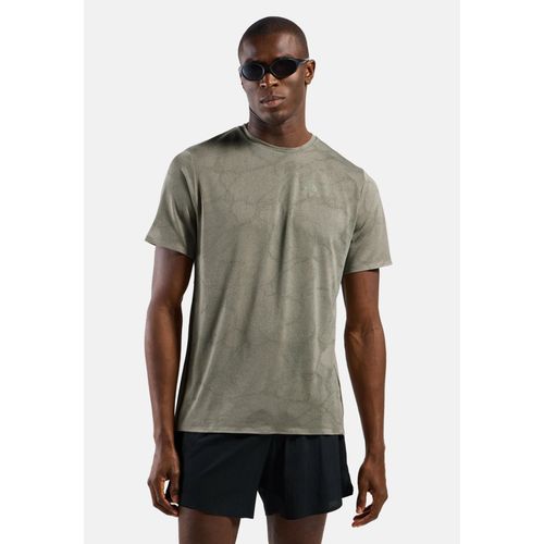 Odlo T-Shirt De Running Technique Zeroweight Engineered Chill-Tec Pour Homme, S, Beige