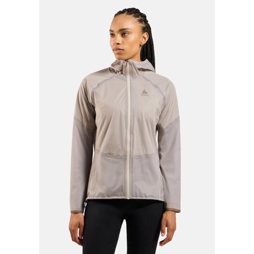 Odlo Veste Chaude Et Impermable Pour La Course  Pied Performance Knit Dual Dry Pour Femme, S, Beige