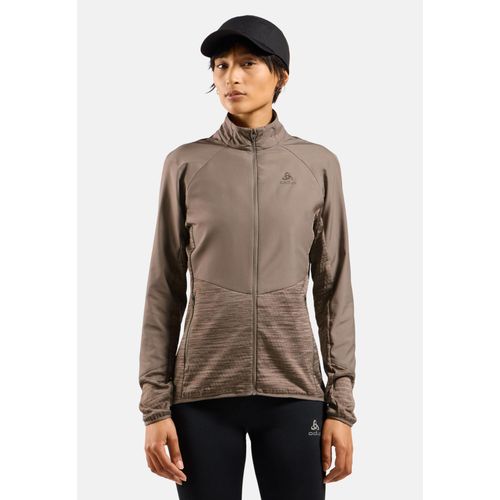 Odlo Veste Hybride Run Easy Warm Pour Femme, L, Beige