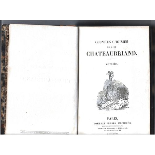 Oeuvres Choisies De M De Chateaubriand, Voyages, Paris, Pourrat Frres diteurs 1834   