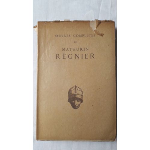 Oeuvres Compltes De Mathurin Rgnier.   de mathurin regnier  Format Broch 