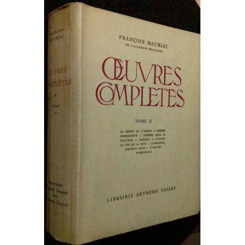 Oeuvres Compltes Tome Ii    Format Beau livre 