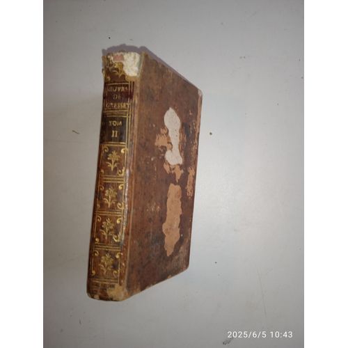 Oeuvres De Gresset. Tome 2. Nouvelle dition. Kelmarneck. 1779. Usures Importantes. Vendu En L'tat.   