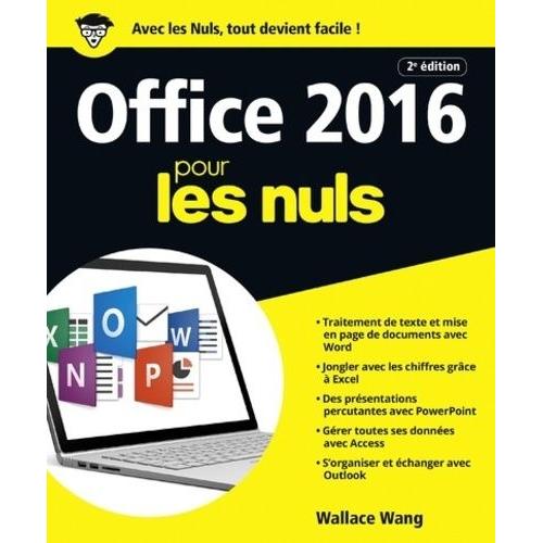 Office 2016 Pour Les Nuls   de Wang Wallace  Format Beau livre 