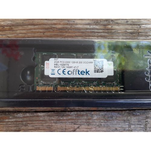 OFFTEK 2GB RAM Memoire 200 Pin DDR2 SoDimm