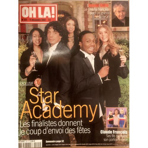 Oh L ! N 221 - 11/12/2002 - Star Academy - Daniel Glin - Claude Franois Et Ses Deux Fils - Gabrielle Lazure - Xenia Gorbatchev - Maritie Carpentier - Alexandre Dumas - Les 80 Ans De Raymond Devos