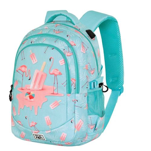 Oh My Pop Ice Flamingo Sac  Dos Running Plus, Turquoise