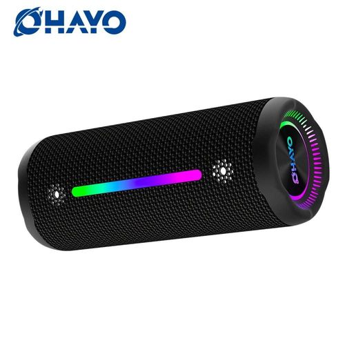 Ohayo-Haut-parleur Bluetooth portable tanche, pilote 35W, son injuste rsistant  360, basses scintillantes, TWS, tanche IPX7 Black