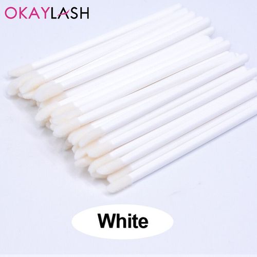 Okaylash-Pinceaux D'extension De Cils  Paillettes De Poulet,Applicateur De Brillant,Nettoyant Brillant,Outils De Maquillage,Livres,Cristal Micro Jules - Type White