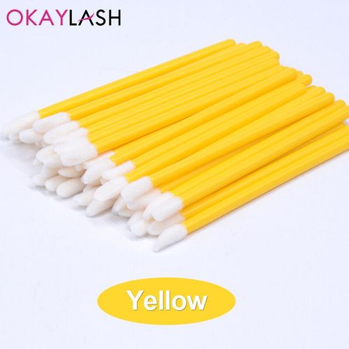 Okaylash-Pinceaux D'extension De Cils  Paillettes De Poulet,Applicateur De Brillant,Nettoyant Brillant,Outils De Maquillage,Livres,Cristal Micro Jules - Type Yellow