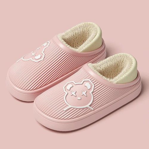 Oligpantoufles D'intrieur Unisexes,Sandales Chaudes Pour La Maison,Chaussures Solides,Impermables,Semelle Optique Souple,Chaussures En Fourrure Amusantes Pour Femmes Et Hommes,Utilisation Pour Les