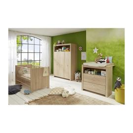 Olivia Sonoma Chambre Bebe Complete Lit 70 140cm Commode Armoire Chene Naturel Rakuten