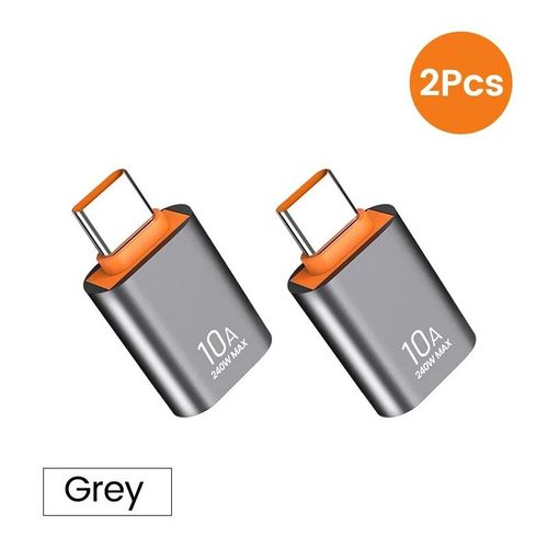 Olpg-Adaptateur Usb A Vers Usb C Otg,Convertisseur Usb 3.0 Pour Xiaomi 12 Macple,Connecteur Usb Vers Type C Otg,10a - Type 2pcs Grey
