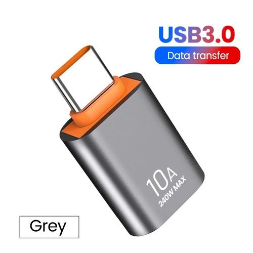 Olpg-Adaptateur Usb A Vers Usb C Otg,Convertisseur Usb 3.0 Pour Xiaomi 12 Macple,Connecteur Usb Vers Type C Otg,10a - Type Grey