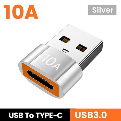 Olpg-Adaptateur Usb A Vers Usb C Otg,Convertisseur Usb 3.0 Pour Xiaomi 12 Macple,Connecteur Usb Vers Type C Otg,10a - Type Silver