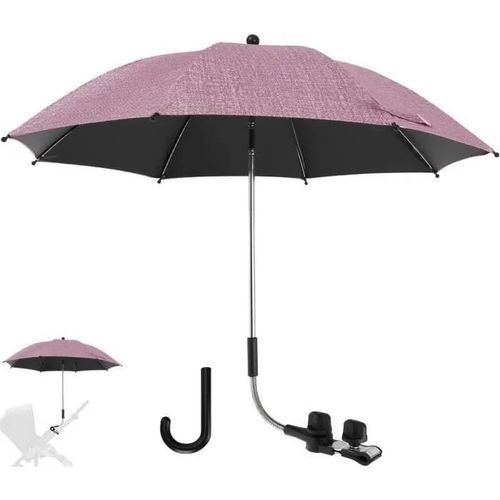 Ombrelle Universelle Pour Poussette Et Landau Anti Uv 50+ Diamtre 85cm Avec Une Poigne Parapluie - Rouge