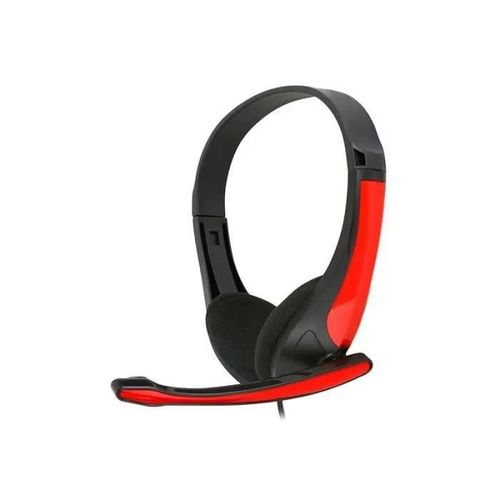 OMEGA FREESTYLE Casque + Microphone PC FH4088 Rouge Noir