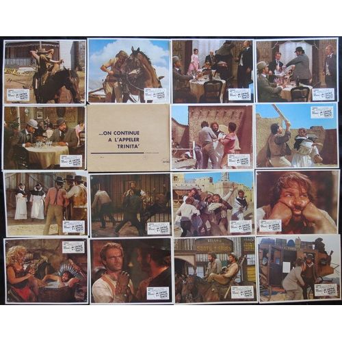 On Continue  L'appeler Trinita - Continuavano A Chiamarlo Trinit : Jeu 14 Photos D'exploitation De Cinma - Chaque Affiche 22,5x28,5 Cm - Enzo Barboni Avec Terence Hill, Bud Spencer - Film 1971