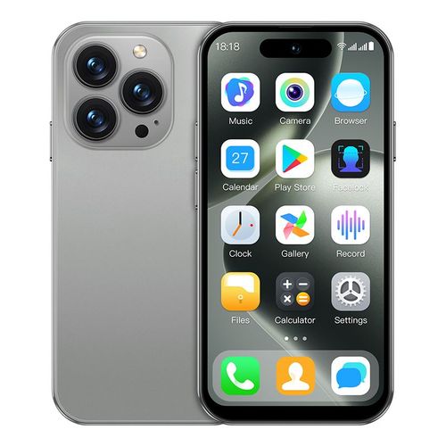 ONEMYTH M16 Pro 3G Smartphone 4.0 pouces MTK6580M 2GB+16GB Android 10.0 Bluetooth 4.0 Reconnaissance faciale Double Veille 2000mAh Smartphone Gris