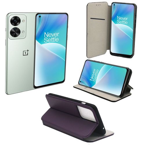 Oneplus Nord 2t / One Plus Nord 2t 5g Etui Protection Portefeuille Violet  Rabat Avec Porte Cartes - Housse Oneplus Nord 2t / One Plus Nord 2t 5g Folio Violette Coque Silicone Antichoc Smartphone 2022 - Accessoires Pochette Case