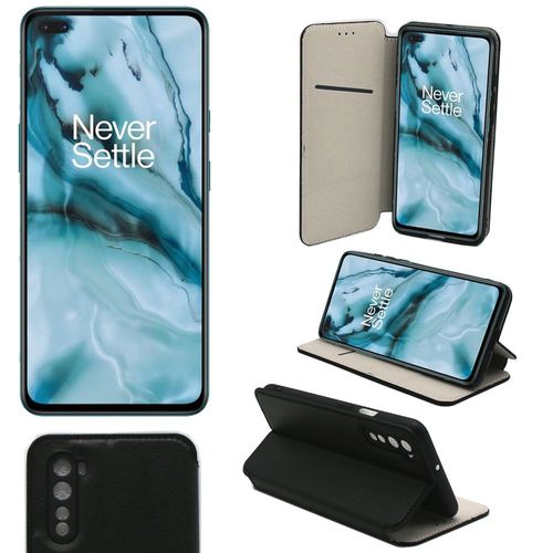 Oneplus Nord 5g Etui Noir Protection Portefeuille  Rabat Avec Porte Cartes - Housse One Plus Nord 5g Noire Folio Coque Silicone Antichoc Smartphone - Accessoires Pochette Case