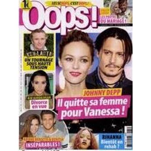 Oops! N°187 johnny depp & vanessa paradis, kohlanta, paga & adixia