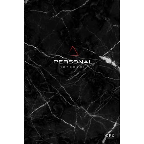 Ope Collection - Personal Notebook Black Marble Edition | Carnet A5 - 200 Pages Blanches Lignes 90g/M2: Cahier D'criture, Bloc-Note, Croquis, Dessin, Journal Intime Adulte   de ditions, OPE  Format Broch 