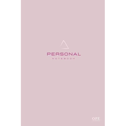 Ope Collection - Personal Notebook Pink Blush Edition | Carnet A5 - 200 Pages Blanches Lignes 90g/M: Cahier D'criture, Bloc-Note, Croquis, Dessin, Journal Intime Adulte   de ditions, OPE  Format Broch 