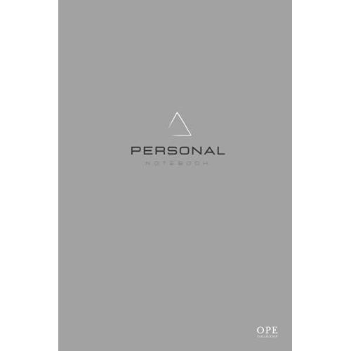 Ope Collection - Personal Notebook Stone Grey Edition | Carnet A5 - 200 Pages Blanches Lignes 90g/M: Cahier D'criture, Bloc-Note, Croquis, Dessin, Journal Intime Adulte   de ditions, OPE  Format Broch 