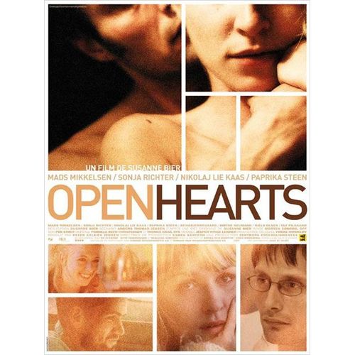 Open Hearts (Elsker Dig For Evigt) - Vritable Affiche De Cinma Plie- Format 40x60 Cm - De Susanne Bier Avec Mads Mikkelsen, Sonja Richter, Nikolaj Lie Kaas, Paprika Steen -2002