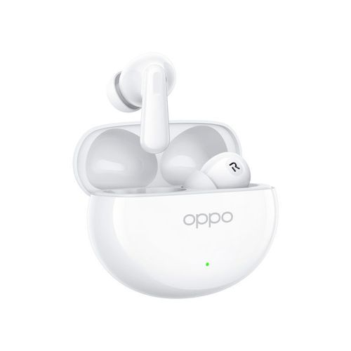 OPPO Enco Air4 Auricolari True Wireless,44h di Autonomia, Driver in Titanio, Bluetooth 5.4, Controlli Touch, Cancellazione del rumore AI, Android e iOS, IP55, [Versione Italiana], Silky White