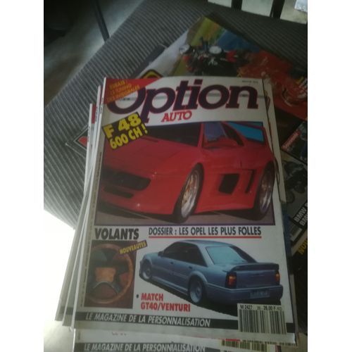 Option Auto 39 De 1991 Opel Lotus Omega,Calibra,Irmscher,Mantzel,Senator 4.0,Corsa Topino,Audi V8 Oettinger,Quattro S1,S2,Koenig F48,Acs Gtd 40,Pontiac Transport