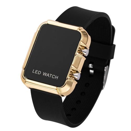 Or Noir - Montre-Bracelet Numrique Led Pour Hommes Et Femmes, Montres De Sport, Mode lectronique, Horloge Cadeau, Heures