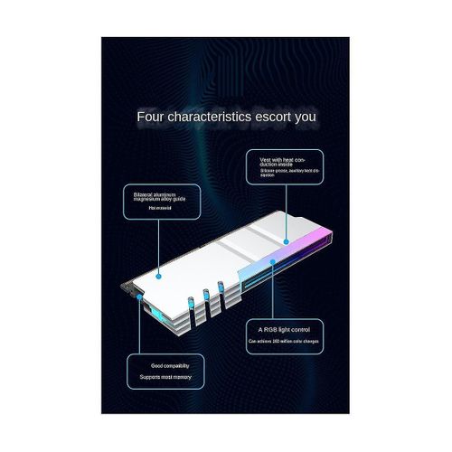 Ordinateur Ddr4 Ddr5 5v Argb Sync Mmoire Radiateur Pc Rgb Color Ram Heatsink Cooler Refroidissement Shim Ar