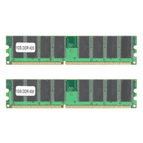 Ordinateur de bureau  module de mmoire 2pcs pour AMD DoubleSided 16Grain DDR 1GB 400Mhz PC3200