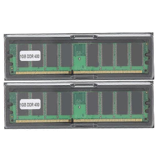 Ordinateur de bureau de module de mmoire 2pcs Double&#8209 ; Cts 16&#8209 ; Grain DDR 1 Go 400MHZ PC&#8209 ; 3200