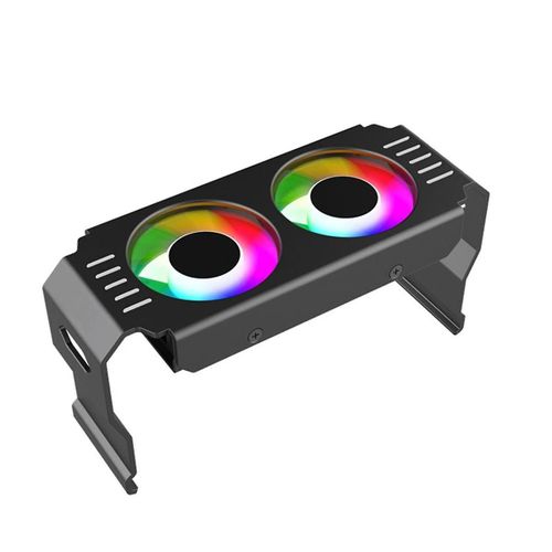 Ordinateur RAM Module De Mmoire Refroidisseur PC DDR4 DDR5 Surjeteuse Double ARGB Sync PWM Ventilateurs Aluminium RGB Radiateur De Refroidissement (A)