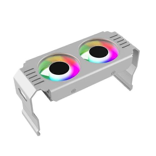 Ordinateur RAM Module De Mmoire Refroidisseur PC DDR4 DDR5 Surjeteuse Double ARGB Sync PWM Ventilateurs Aluminium RGB Radiateur De Refroidissement (B)
