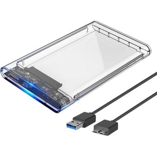 Orico USB 3.0 Botier Externe pour 2.5 Pouces Disque Dur SATA III II I HDD SSD 2To Max 5Gbps, sans Outil, UASP Compatible