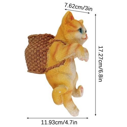 Ornements D'aquarium En Rsine Classique, Dcor De Jardin De Chat, Dcorations De Sac  Dos D'animaux, Vue De Paysage De Rocaille Pour Pot