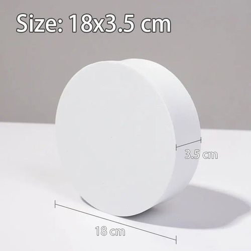 Ornements de fond de prise de vue de cube 3D blanc,accessoires de photographie de studio photo,accessoires de pose de bijoux cosmtiques - Type 18 x 3.5 cm
