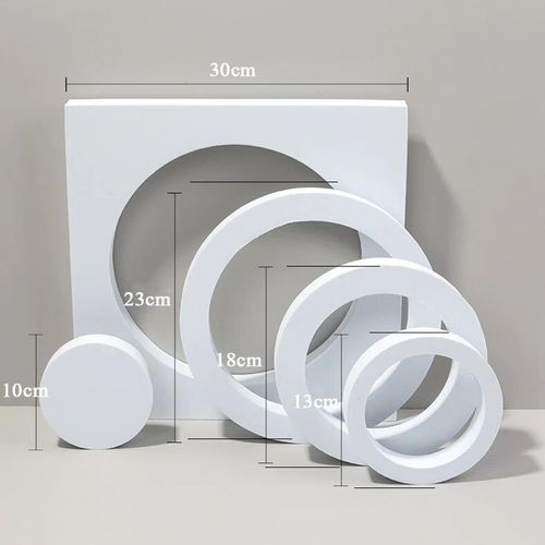 Ornements de fond de prise de vue de cube 3D blanc,accessoires de photographie de studio photo,accessoires de pose de bijoux cosmtiques - Type 30 x 30 cm Set No.2