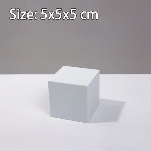 Ornements de fond de prise de vue de cube 3D blanc,accessoires de photographie de studio photo,accessoires de pose de bijoux cosmtiques - Type 5 x 5 x 5 cm