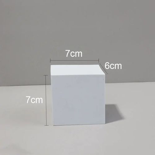 Ornements de fond de prise de vue de cube 3D blanc,accessoires de photographie de studio photo,accessoires de pose de bijoux cosmtiques - Type 7x7x6 cm