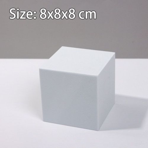 Ornements de fond de prise de vue de cube 3D blanc,accessoires de photographie de studio photo,accessoires de pose de bijoux cosmtiques - Type 8 x 8 x 8 cm