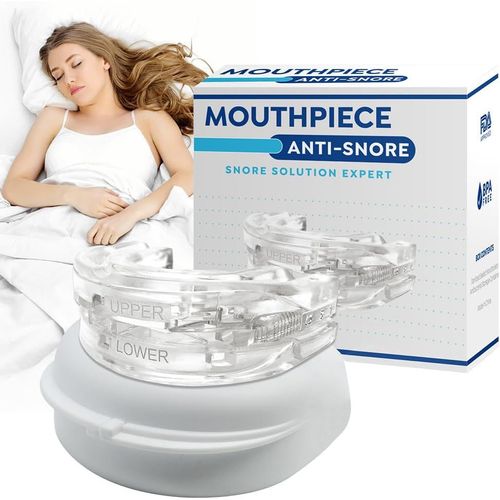 Orthese Anti Ronflement, Goutiere Dent Bruxisme, Dispositifs Anti-Ronflement, Anti Ronflement Efficace Puissant, Anti-Ronflements Rglables Pour Hommes Et Femmes, Guard Sleep Better - Blanc