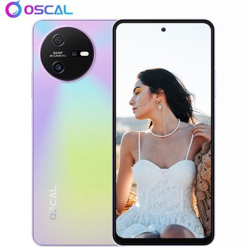 Oscal Tiger 12 Smartphone Dbloqu 6,78 pouces 16Go+128Go-SD 1To Camra 64MP 5000mAh Android 13 NFC Dual SIM GPS