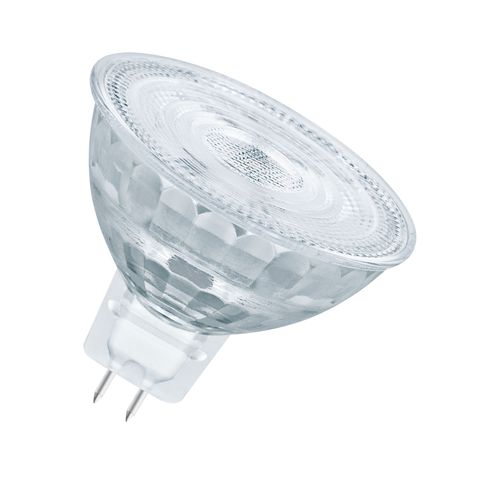 Osram Lampe Led Dimmable Superstar Avec Un Rendu Des Couleurs Particulirement lev (Cri90), Gu5.3-Base, Verre Clair ,Blanc Chaud (2700k), 350 Lumen,Remplacement De 35w-Ampoules 1-Pack