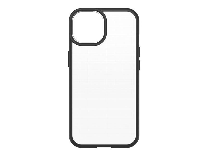 Otterbox React Series - Coque De Protection Pour Tlphone Portable - Antimicrobien - Polycarbonate, Caoutchouc Synthtique - Cristal Noir (Incolore/Noir) - Pour Apple Iphone 14