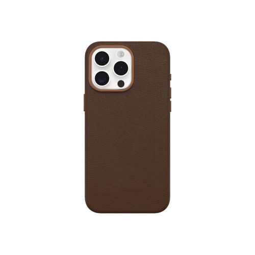 Otterbox Symmetry Series - Coque De Protection Pour Tlphone Portable - Compatibilit Avec Magsafe - Cuir De Catus, Polyurthane - Adobe Riche (Brun) - Pour Apple Iphone 15 Pro Max